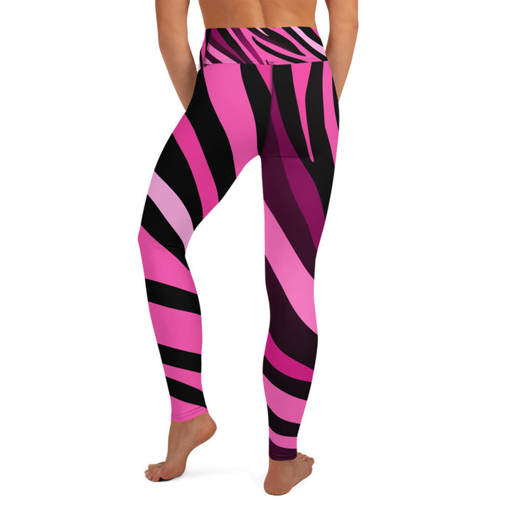 Pink Zebra High Waist Leggings