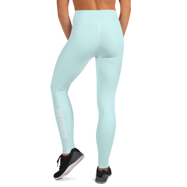 Light Cyan Warrior High Waist Leggings