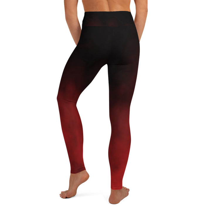 Red Smoke High Waist Leggings