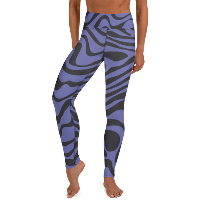 Purple Tiger High Waist Leggings