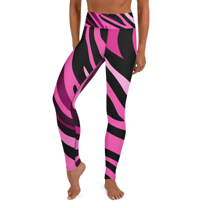 Pink Zebra High Waist Leggings