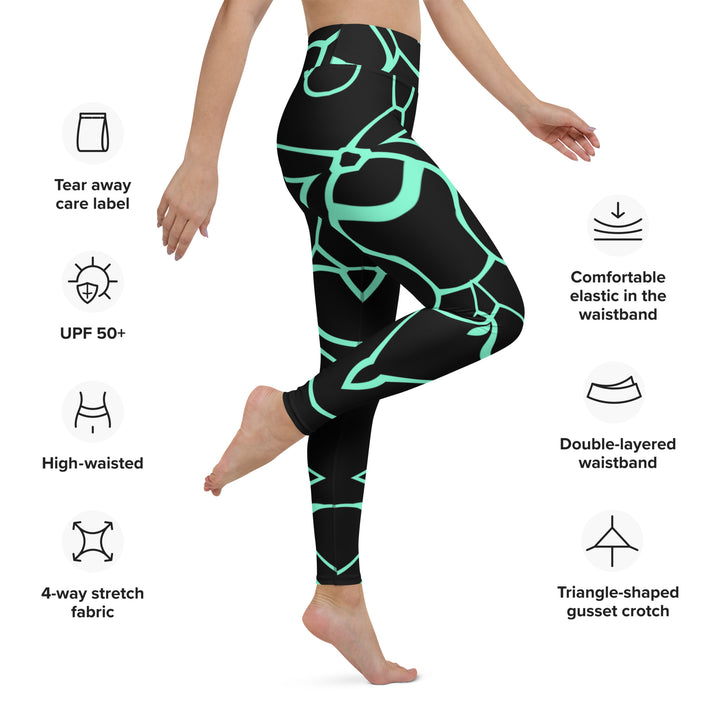 Abstract High Waist Leggings