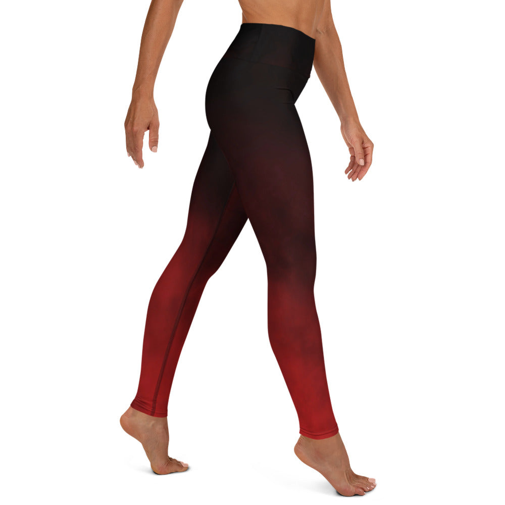 Red Smoke High Waist Leggings