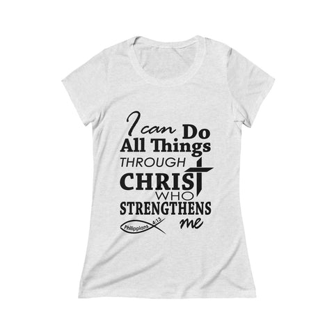 Be Strong & Courageous Joshua 1:9 Christian Slouchy Top